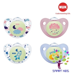 BỘ 2 TI GIẢ NUK NIGHT / DAY SILICONE PHÁT SÁNG