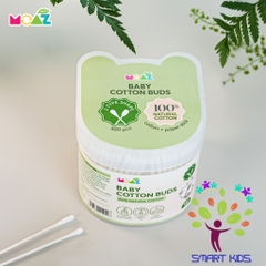 TĂM BÔNG VỆ SINH TRẺ EM MOAZ ECO Hộp 200 Que Và 480 Que Sản Phẩm Mới Của Moaz Bebe