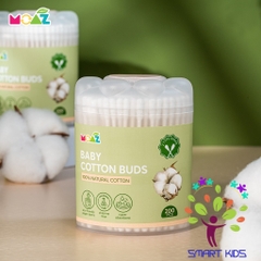 TĂM BÔNG VỆ SINH TRẺ EM MOAZ ECO Hộp 200 Que Và 480 Que Sản Phẩm Mới Của Moaz Bebe