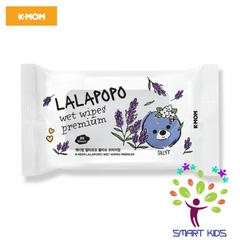 Khăn ướt thuần chay vân nổi K-Mom Lalapopo Hàn Quốc (20c)