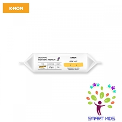 Khăn ướt thuần chay vân nổi K-Mom Lalapopo Hàn Quốc (20c)