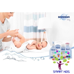 Dầu mát-xa Sanosan chiết xuất olive hữu cơ 200ml và 100ml