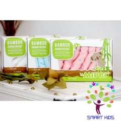 Khăn Sữa Mipbi 100% Sợi Tre Khăn Sữa Cho Bé Hộp 6 Khăn Kích Thước 30x30cm