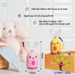 Bàn Chải đánh Răng điện Trẻ Em CHIBÉ CB004 Hình Chữ U