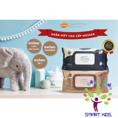 Khăn Ướt Cao Cấp Wesser 80 Tờ 72 Tờ