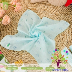 Khăn Sữa Mipbi 100% Sợi Tre Khăn Sữa Cho Bé Hộp 6 Khăn Kích Thước 30x30cm