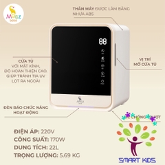 Máy tiệt trùng và sấy khô bình sữa uvc – ion Moaz BéBé MB-082