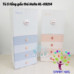 Tủ 5 Tầng Gấu Thỏ Holla HL-09214