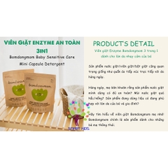 Viên Giặt Enzyme An Toàn Bomdongmom Sản Xuất Tại Hàn Quốc