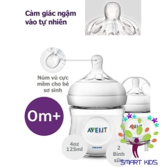 Bình sữa Philips Avent Natural mô phỏng tự nhiên 125ml 260ml 330ml hàng chính hãng