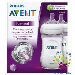 Bình sữa Philips Avent Natural mô phỏng tự nhiên 125ml 260ml 330ml hàng chính hãng