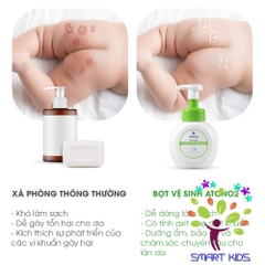 Bọt Rửa Mông Vệ Sinh Vùng Kín Oxygen Bubble Hip Cleanser ATONO2 Cho Bé Từ 3m+ 300ML
