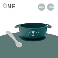 Set Ăn Dặm 2 Món Silicone (Bát & Thìa) Kit Taste ISY Dog/Fox Babymoov