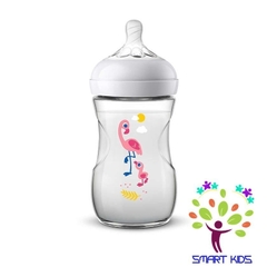 Bình sữa mô phỏng tự nhiên 260ml in hình hoạ tiết Philips Avent