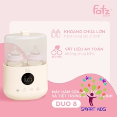 Máy hâm sữa siêu tốc và tiệt trùng 2 bình fatz baby Duo 8 FB3062SJ