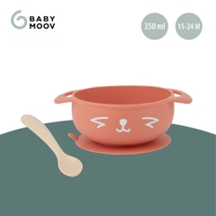 Set Ăn Dặm 2 Món Silicone (Bát & Thìa) Kit Taste ISY Dog/Fox Babymoov