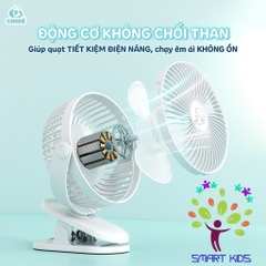 Quạt kẹp tích điện CHIBÉ K12 dành cho bé
