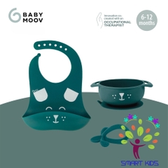 Set Ăn Dặm 3 Món Silicone Kit FIRST’ISY Dog/Fox Babymoov