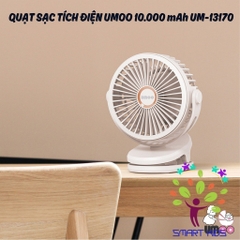 Quạt Kẹp Tích điện Mini Umoo 10.000mAh UM-13170