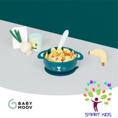 Set Ăn Dặm 2 Món Silicone (Bát & Thìa) Kit Taste ISY Dog/Fox Babymoov