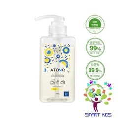 Nước Rửa Bình Rau Củ Quả Và Chén Bát Thuần Chay đậm đặc ATONO2 Cho Bé Từ 0m+