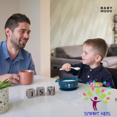 Set Ăn Dặm 2 Món Silicone (Bát & Thìa) Kit Taste ISY Dog/Fox Babymoov