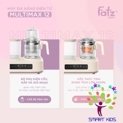 Máy đa Năng điện Tử (Tiệt Trùng/ Sấy Khô/ Hấp/ Đun Nước & Nấu Chậm) Fatz Baby Multimax 12 FB9503KB