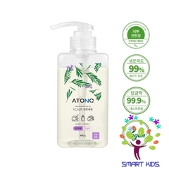 Nước Rửa Bình Rau Củ Quả Và Chén Bát Thuần Chay đậm đặc ATONO2 Cho Bé Từ 0m+