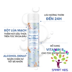 Dầu gội khô Evoluderm không xả lại với nước hương thơm quyến rũ