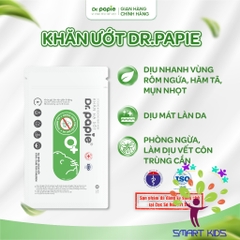 Túi 5 Khăn Ướt Thảo Dược Dr.Papie dành cho bé