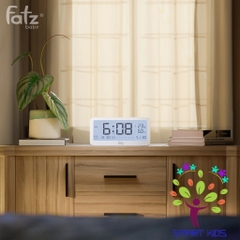 Nhiệt ẩm kế điện tử đa năng trong nhà kiêm đồng hồ báo thức cho bé fatz baby Senmax 1 FB8826WS