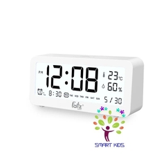 Nhiệt ẩm kế điện tử đa năng trong nhà kiêm đồng hồ báo thức cho bé fatz baby Senmax 1 FB8826WS
