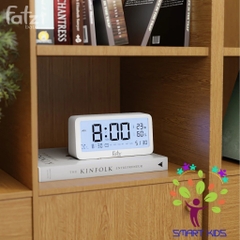 Nhiệt ẩm kế điện tử đa năng trong nhà kiêm đồng hồ báo thức cho bé fatz baby Senmax 1 FB8826WS