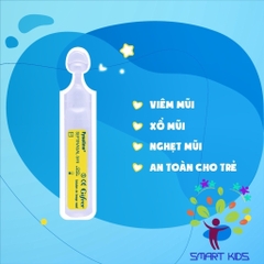 Nước Muối Sinh Lý Fysoline Hỗ Trợ Kháng Khuẩn, Viêm Mũi, Sổ Mũi Màu Vàng- Hộp 5 Ống X 5ml