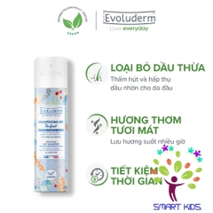 Dầu gội khô Evoluderm không xả lại với nước hương thơm quyến rũ