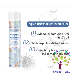 Dầu gội khô Evoluderm không xả lại với nước hương thơm quyến rũ