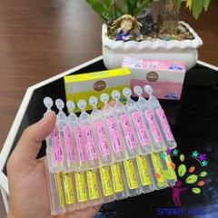 Nước Muối Sinh Lý Fysoline Hỗ Trợ Kháng Khuẩn, Viêm Mũi, Sổ Mũi Màu Vàng- Hộp 5 Ống X 5ml