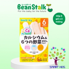 Bánh Gạo Ăn Dặm Bổ Sung Tôm Và Tảo Xanh Beanstalk Cho Trẻ Từ 9Tháng (Hộp 5 gói x 2 miếng) Date 19/1/2025