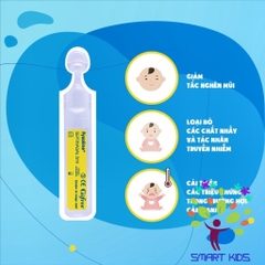 Nước Muối Sinh Lý Fysoline Hỗ Trợ Kháng Khuẩn, Viêm Mũi, Sổ Mũi Màu Vàng- Hộp 5 Ống X 5ml