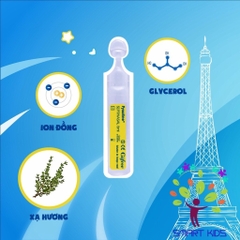 Nước Muối Sinh Lý Fysoline Hỗ Trợ Kháng Khuẩn, Viêm Mũi, Sổ Mũi Màu Vàng- Hộp 5 Ống X 5ml