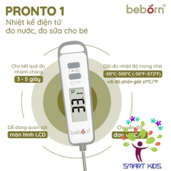 Nhiệt kế điện tử đa năng đo sữa, đo nước cho bé Beborn Pronto 1 MTO1HJ