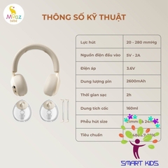 Máy hút sữa di động kèm chườm ấm cổ Moaz BéBé MB-091