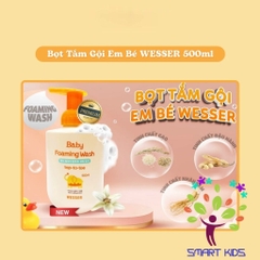 Bọt Tắm Gội Em Bé Wesser 500ml