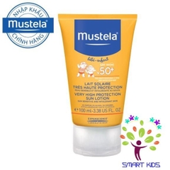 Kem Chống Nắng Cho Trẻ Sơ Sinh & Em Bé Very High Protection Sun Lotion MUSTELA 100ml