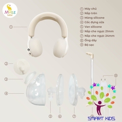 Máy hút sữa di động kèm chườm ấm cổ Moaz BéBé MB-091