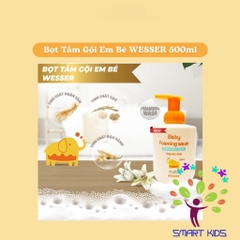 Bọt Tắm Gội Em Bé Wesser 500ml