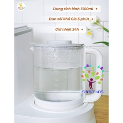 Máy úp bình tiệt trùng uv kèm bình đun nước đa năng Moaz BéBé MB-098