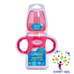 Bình sữa cổ rộng 2 tay cầm Sippy 270ml Dr Brown's