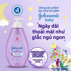 Sữa Tắm Gội Johnson's Baby Bedtime Bath Hương Lavender Thư Giãn Dành Cho Bé