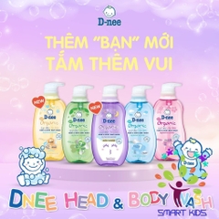 Sữa tắm gội toàn thân Dnee thơm mát cho bé chai 200/380/800ml hàng chính hãng công ty Đại Thịnh